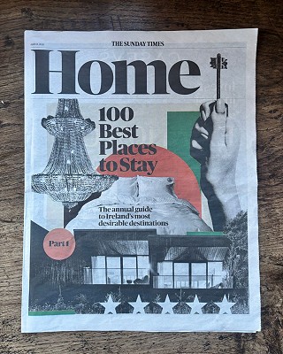 Ballyvolane House featured in The Sunday Times 100 Best Places to Stay 2026