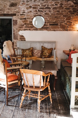 Ballyvolane House - comfy seating in the barn