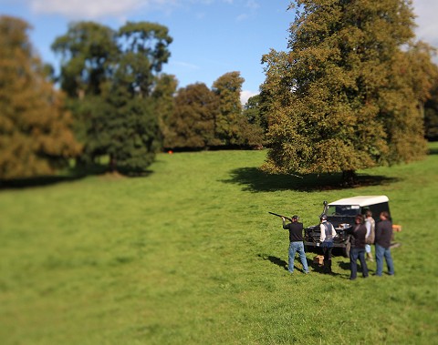 Clay pigeon shooting at Ballyvolane house