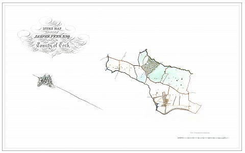Map of Ballyvolane Estate in 1847