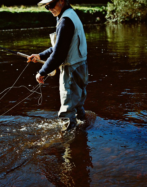 Ghillie Fly Fishing for Salmon on the Cork Blackwater
