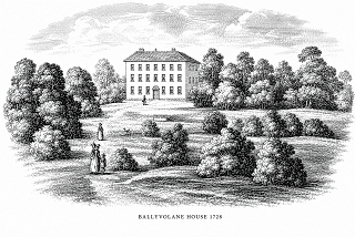 Illustration of Ballyvolane House in 1728